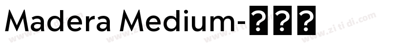 Madera Medium字体转换
